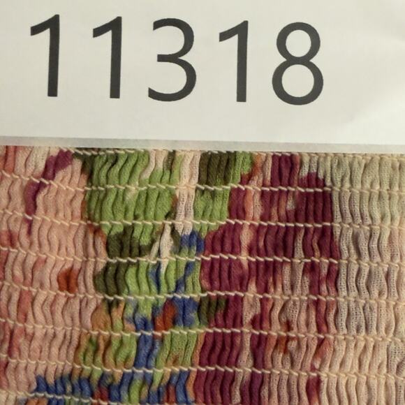 Morning Glory Smocked Floral Maxi Dress Pink M NWT - Picture 14 of 14